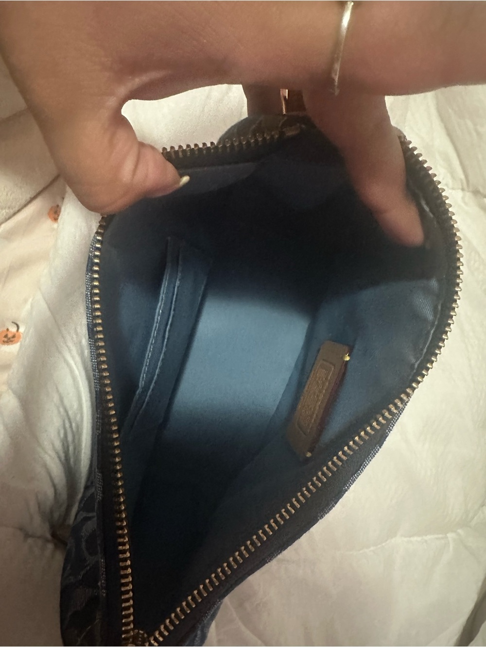 Coach Kailey Shoulder Bag - Signature Denim - Picture 5 of 6